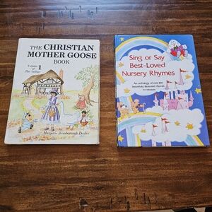 2 Vintage Nursery Rhymes Books